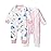 Burt\'s Bees Baby Girls Footless One-piece Pajamas, Sleep and Play Loose Fit, 100% Organic Cotton, Sizes NB to 6-9 Months