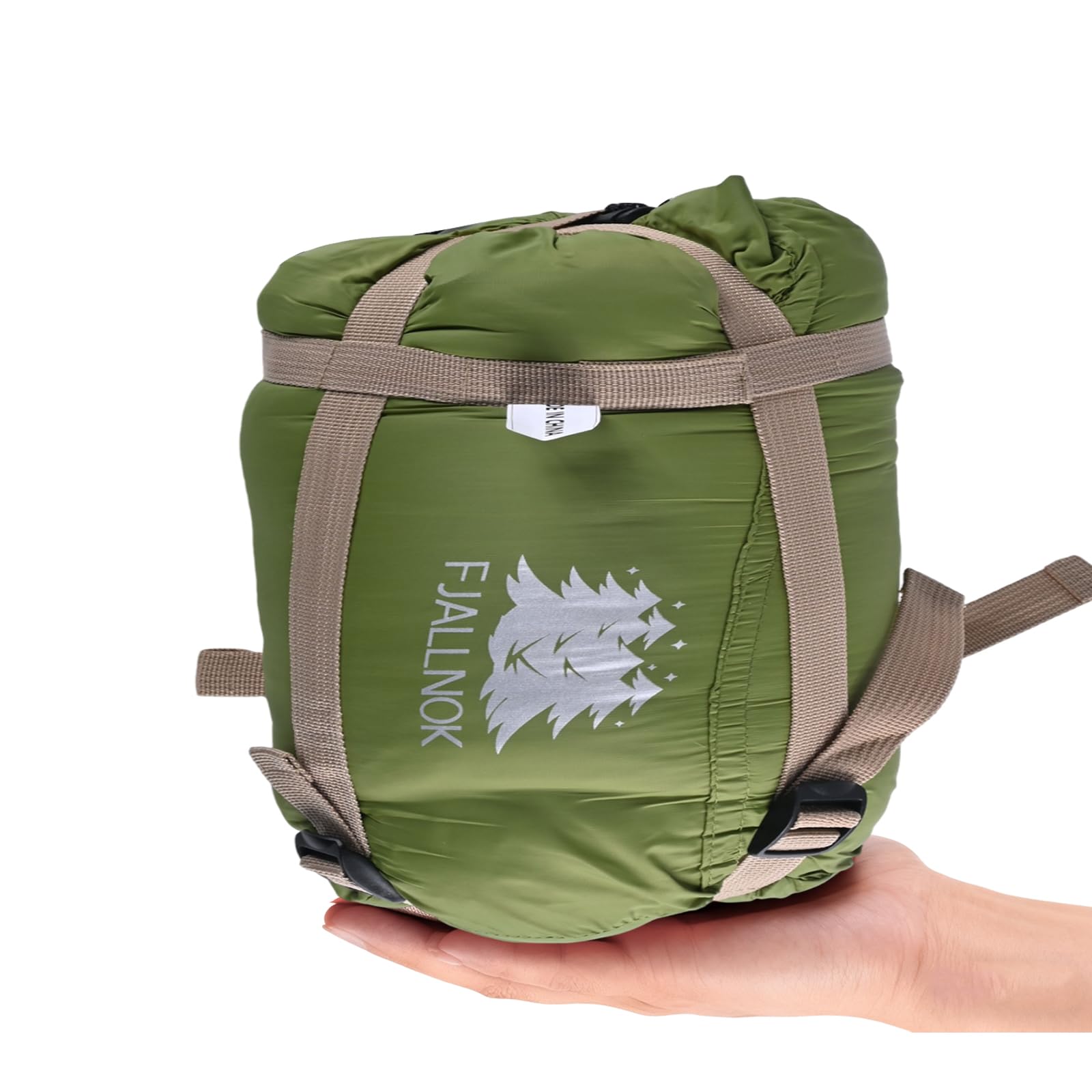 FJALLNOK Ultralight Warm Weather Sleeping Bag, Portable,Waterproof, Compact Lightweight, Comfort with Compression Sack