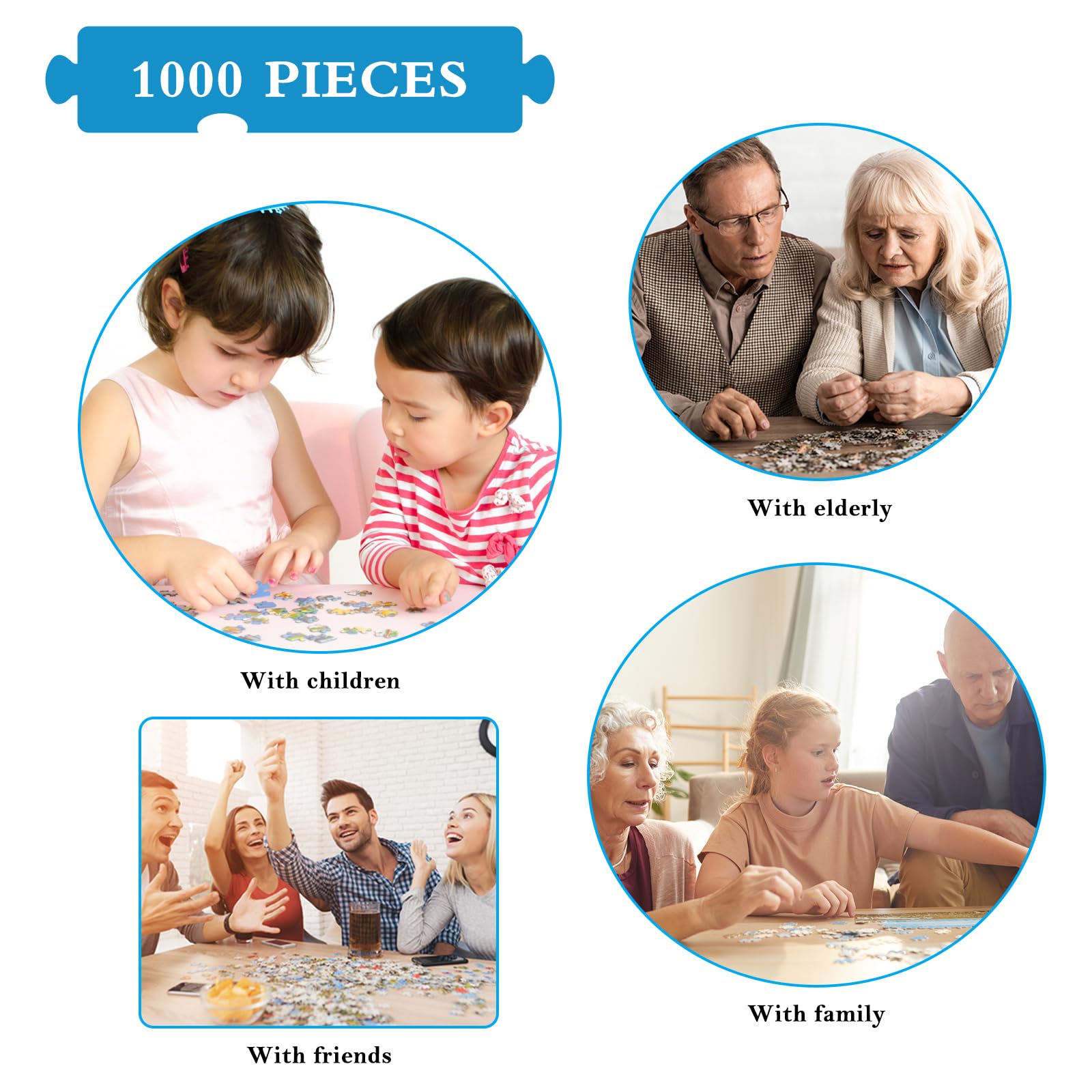 HUADADA Puzzle 1000 Pezzi Per Adulti - Casa Sull'Albero - Poster Incluso (70x50 Cm)