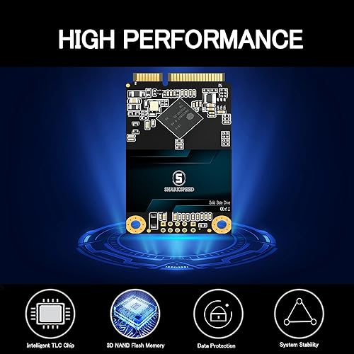 Miniatura 2 de mSATA SSD SSHARKSPEED SATA 3 6Gbs 3D NAND Mini unidad interna de estado sólido para computadora portátil de escritorio mSATA 1 TB