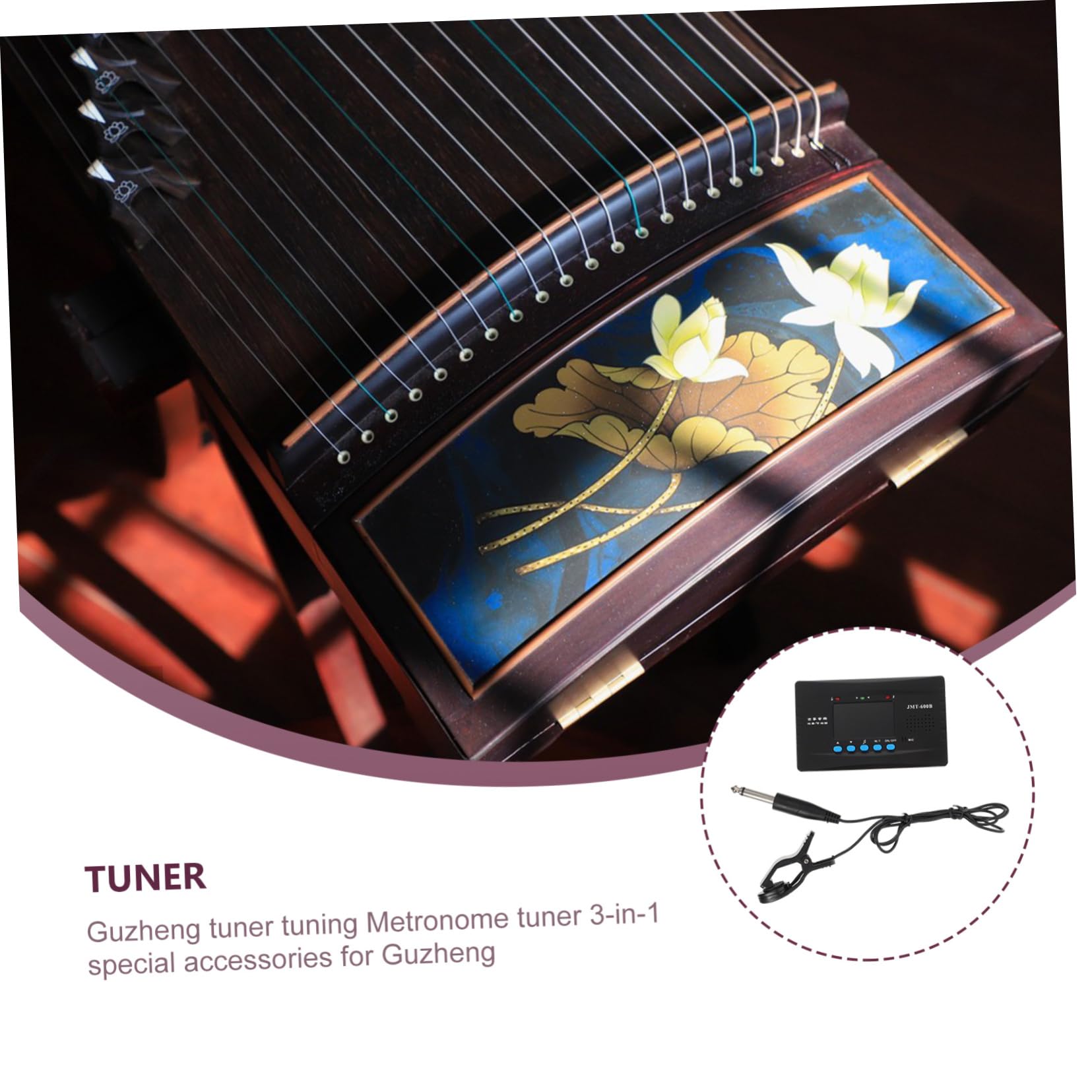 Toyvian 3 zestawy Guzheng gitarowy Humbucker metronomowy basowy akcesoria do instrumentów dźwiękowych narzędzie do tuningu Guzheng akcesoria do instrumentów