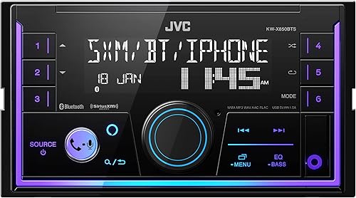 Miniatura 2 de JVC KW-X850BTS Receptor de medios digitales estéreo Bluetooth para automóvil con puerto USB, radio AM/FM, reproductor de MP3, Amazon Alexa, Android,