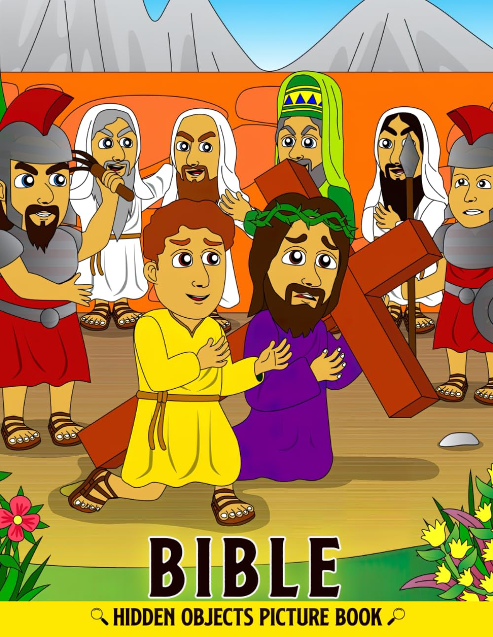 Bible Hidden Objects Pictures Book: Look And Find Activities Inside With Christian Biblical Coloring Pages Puzzlers Great Gift Idea For Kids, Adults Relaxation And Anxiety Relief