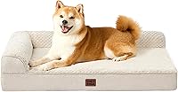 Vista 63 de EHEYCIGA Cama ortopédica XL para perro de espuma viscoelástica, cama lavable para perro con forro impermeable y funda extraíble, sofá extragrande