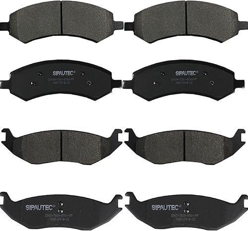 Miniatura 93 de Juego de pastillas de freno delanteras y traseras de 4 ruedas de repuesto de pastillas de freno de disco de cerámica para Nissan Pathfinder