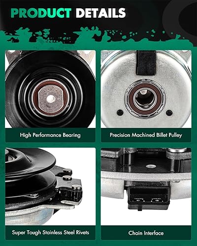 Vista 465 de SCITOO Embrague eléctrico de toma de fuerza AM119683 Compatible para Warner: 5217-35, 5217-6, 5217-7, 5217-9; para John Deere: 5217-7, AM119683