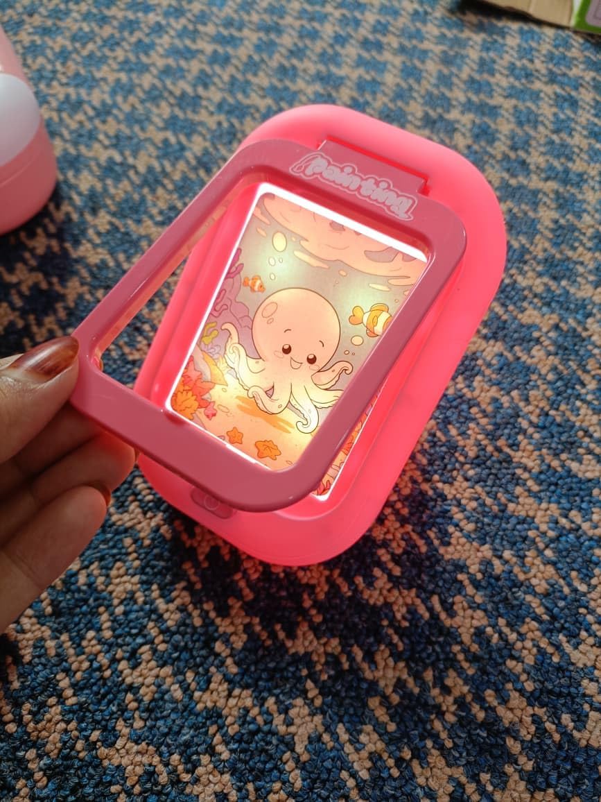 Cojuz Children Drawing Board Led Doodle Board Digital Doodle Board Writing pad Led Tablet Portable Drawing Board with Storage Bag and Accessories for 4