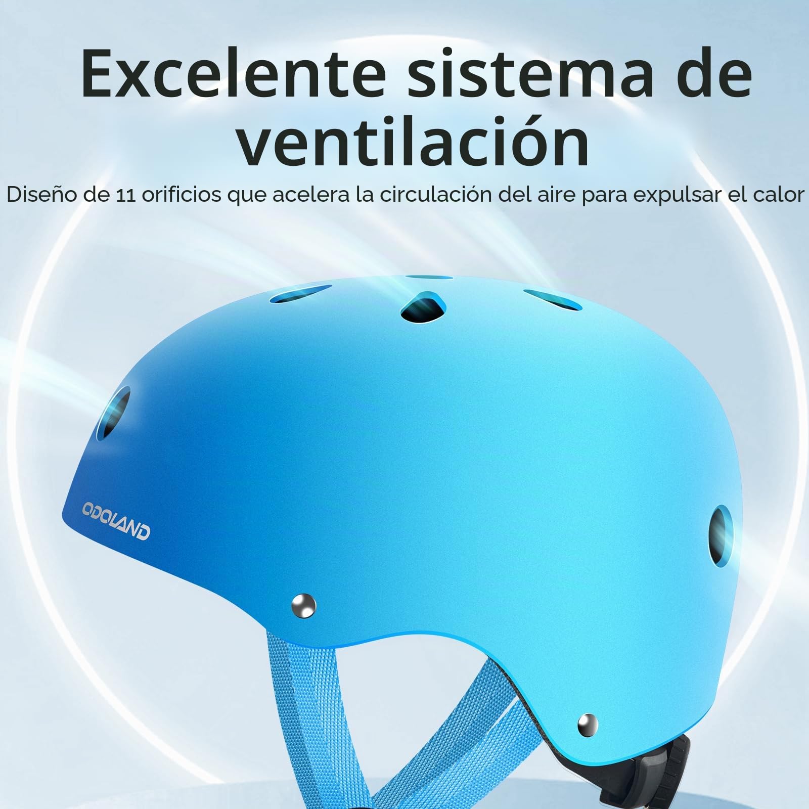 Odoland Casco de Bicicleta para Niños y Niñas de 3 a 8 Años Casco Ajustable y Ligero Recomendado de 48 a 54 cm para Ciclismo Monopatín Patinaje Múltiples Deportes, DLS