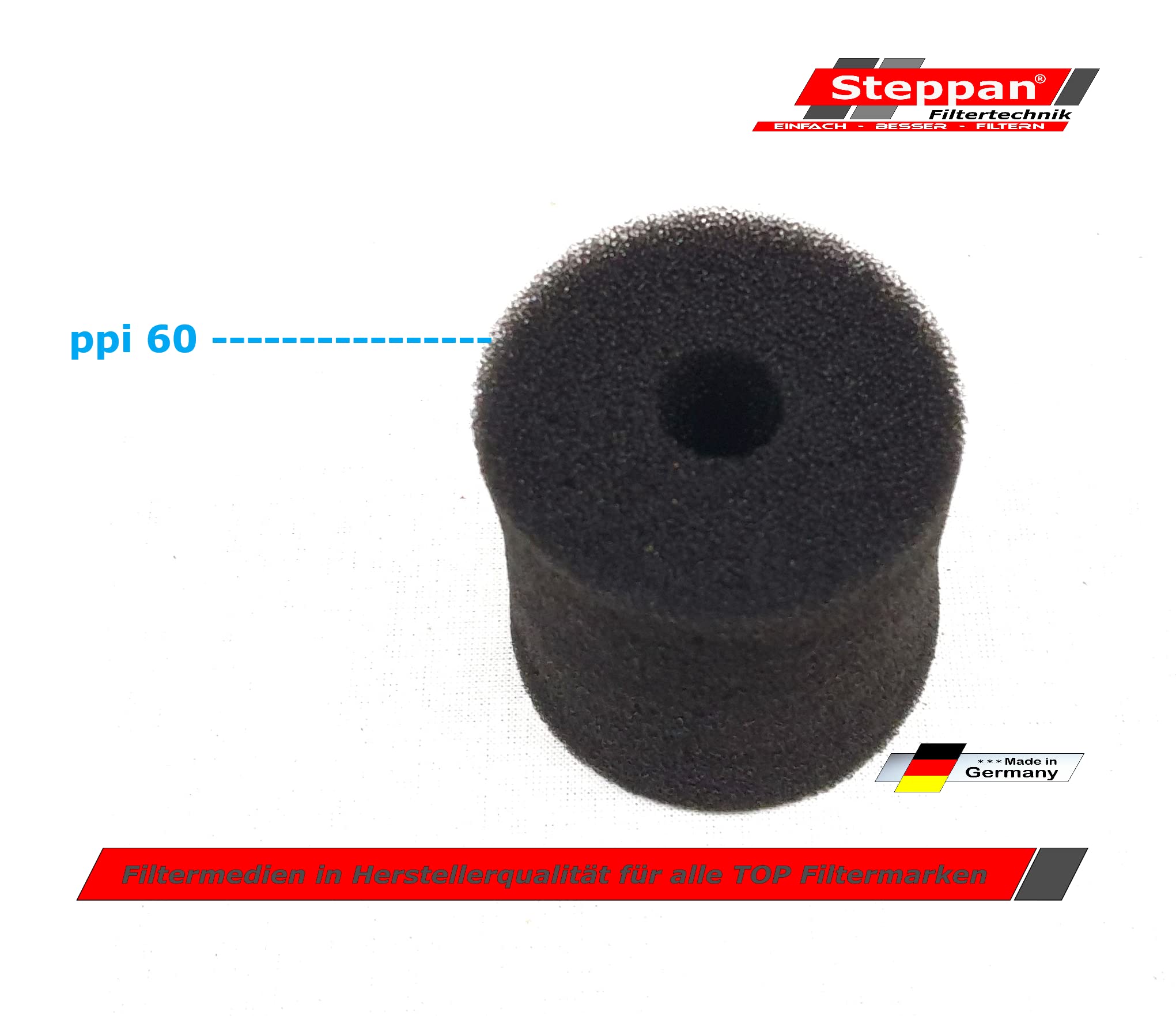 Ersatz Filterschwämme (3 x Blau 1 x Rot Plus 5 x Rund Schwarz) passend für Oase Biomaster 350 und 350 Thermo