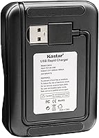 Vista 2 de Kastar Paquete de 8 baterías AA de 1.2 V 2700 mAh Ni-MH y cargador USB inteligente CMH4 compatible con cualquier capacidad de baterías AA Ni-CD