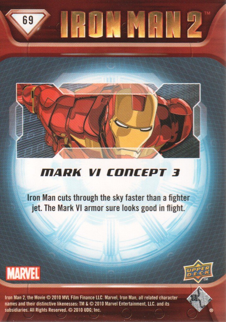 Amazon.com: 2010 Upper Deck Iron Man 2 Trading Card #69 Mark VI