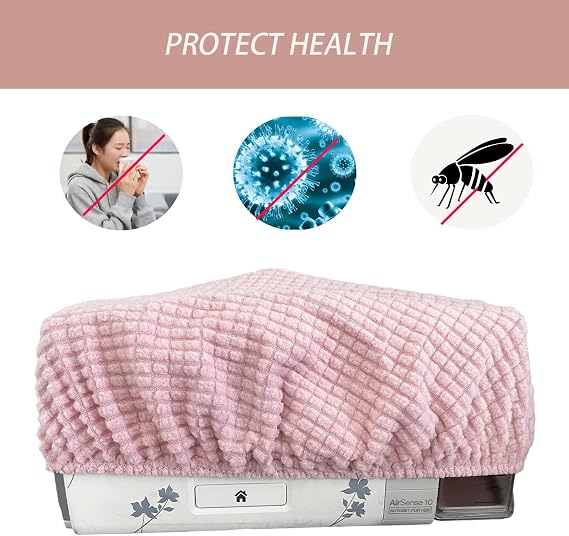 CPAP Dust Cover - CPAP Hose Cover - Protect Your CPAP Machines for Sleep Apnea & BiPAP Machines - CPAP Cleaning Supplies - CPAP Accessories - Cleaner Machine - CPAP Cover (Pink)
