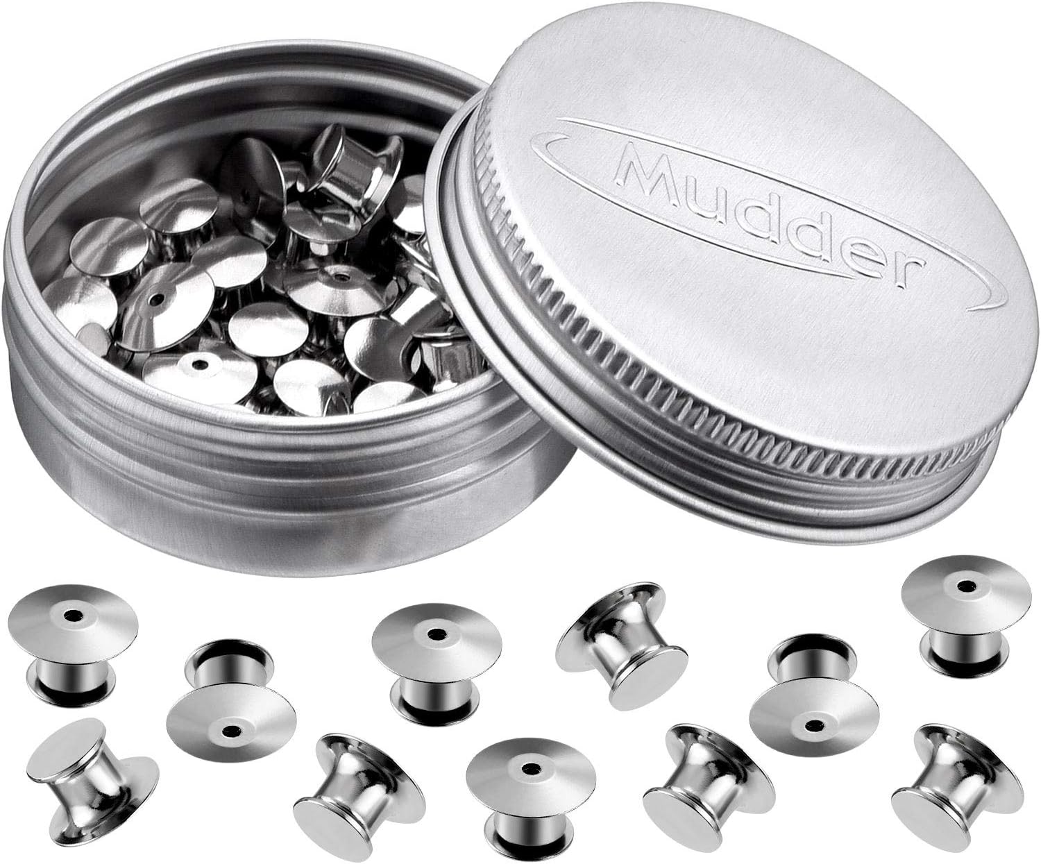 Mudder Locking Pin Keepers Backs, No Tool Required (Silver, 30 Pieces) Amazon.co.uk Home