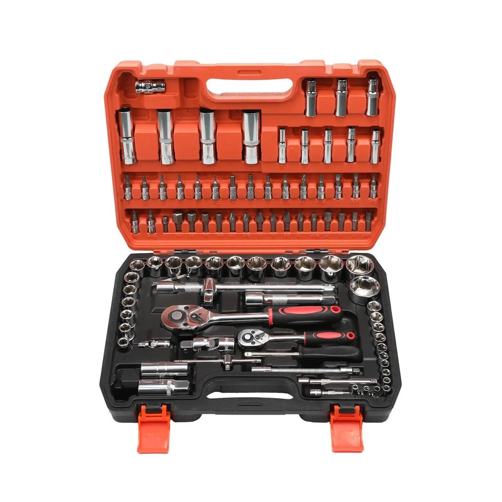 tool set 94PC Screwdriver Bits Ratchet Handle 1/2" 1/4" DIY Tool Wrench Kit