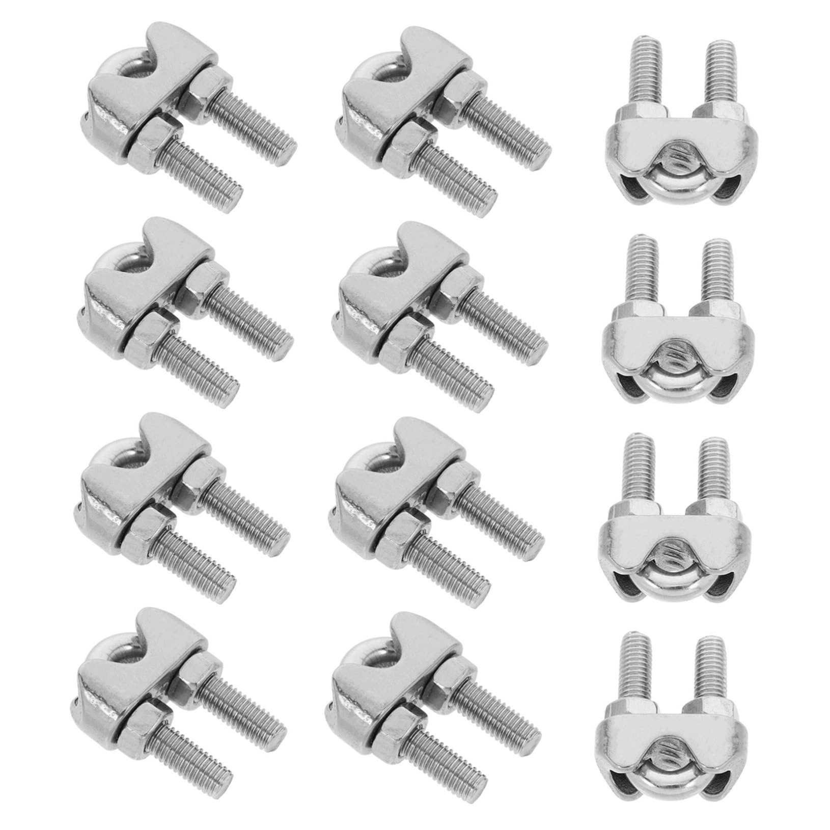 20 Piezas Abrazadera de Cable de Acero Inoxidable, M5