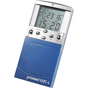Promed EMT-4 Digital TENS & EMS Duo Device with 4 TENS Electrodes 13 Therapy Modes