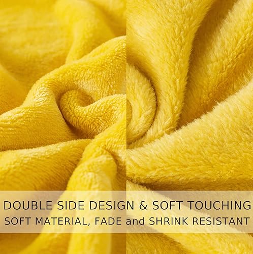 Vista 222 de Hozy - Cobija de forro polar para cama de 330GSM, suave, tela cepillada, muy cálida, para el sofá Gris ceniza