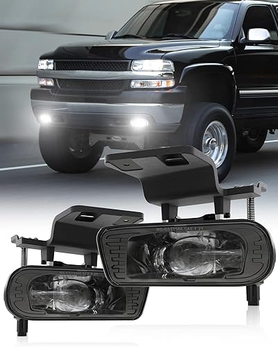 4X4FLSTC Faros antiniebla LED de repuesto para faros antiniebla, luces de conducción compatibles con Chevy Silverado 1999-2002, Suburban 2000-2006,