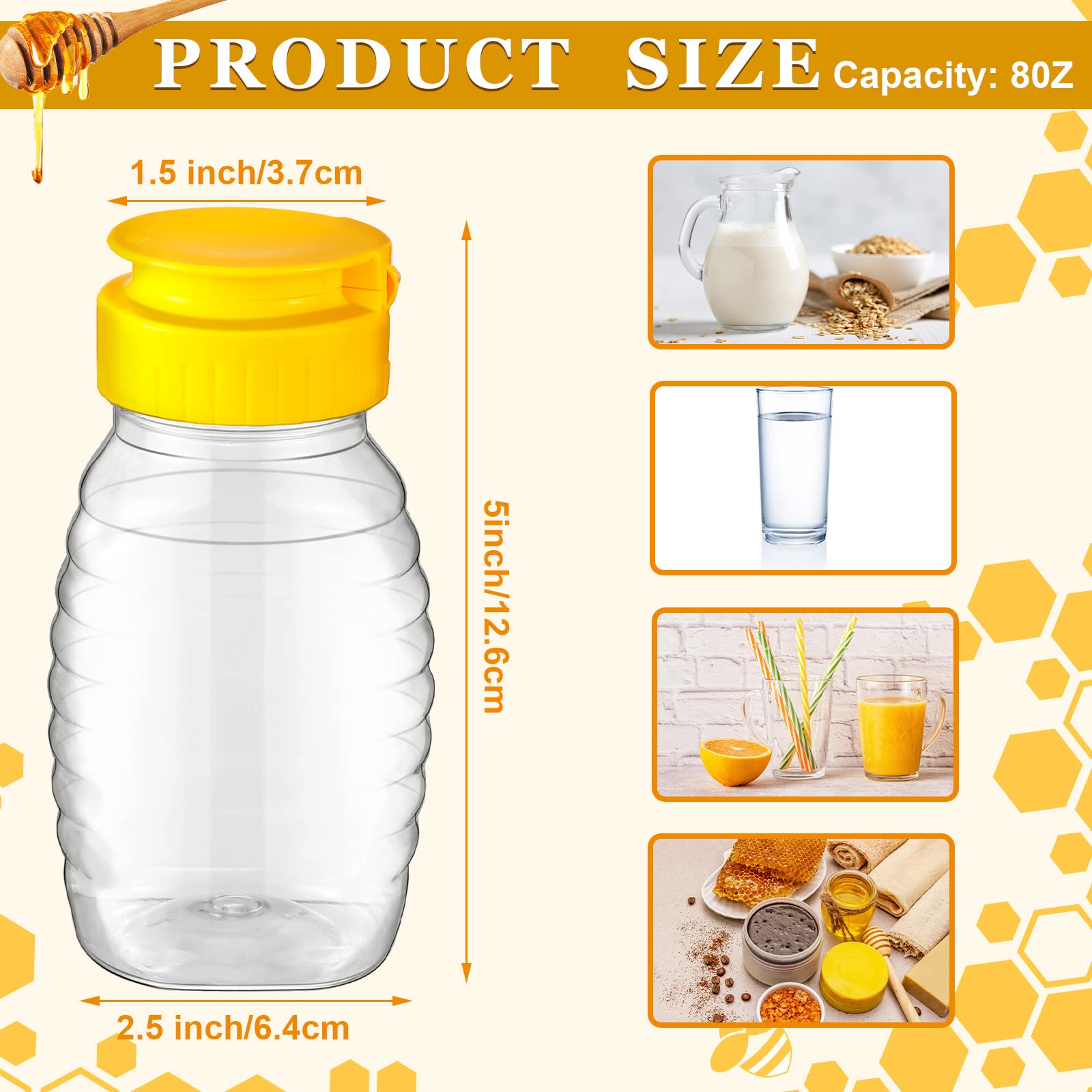 Hoolerry Condiment Squeeze Bottles