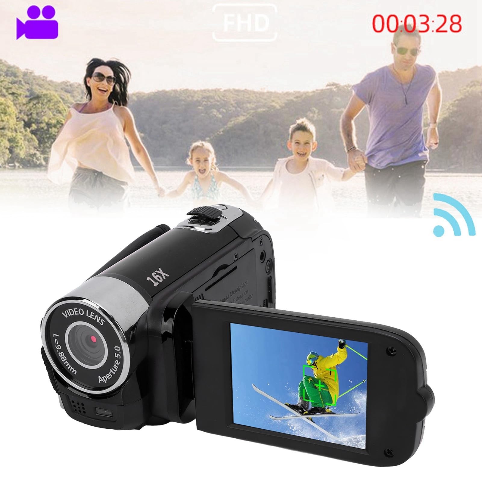 ビデオカメラ SaaaaaS Amazon.com : Video Camera Record, 2.4inch Screen DV Digital