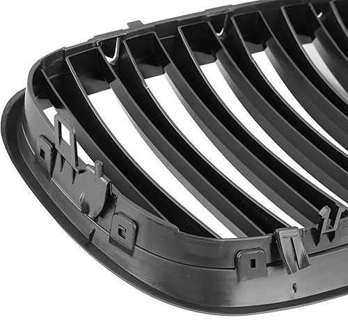 Miniatura 6 de X AUTOHAUX Par de parrilla de riñón de capó frontal negro brillante para BMW E70 X5 E71 X6 4D 2007-2013