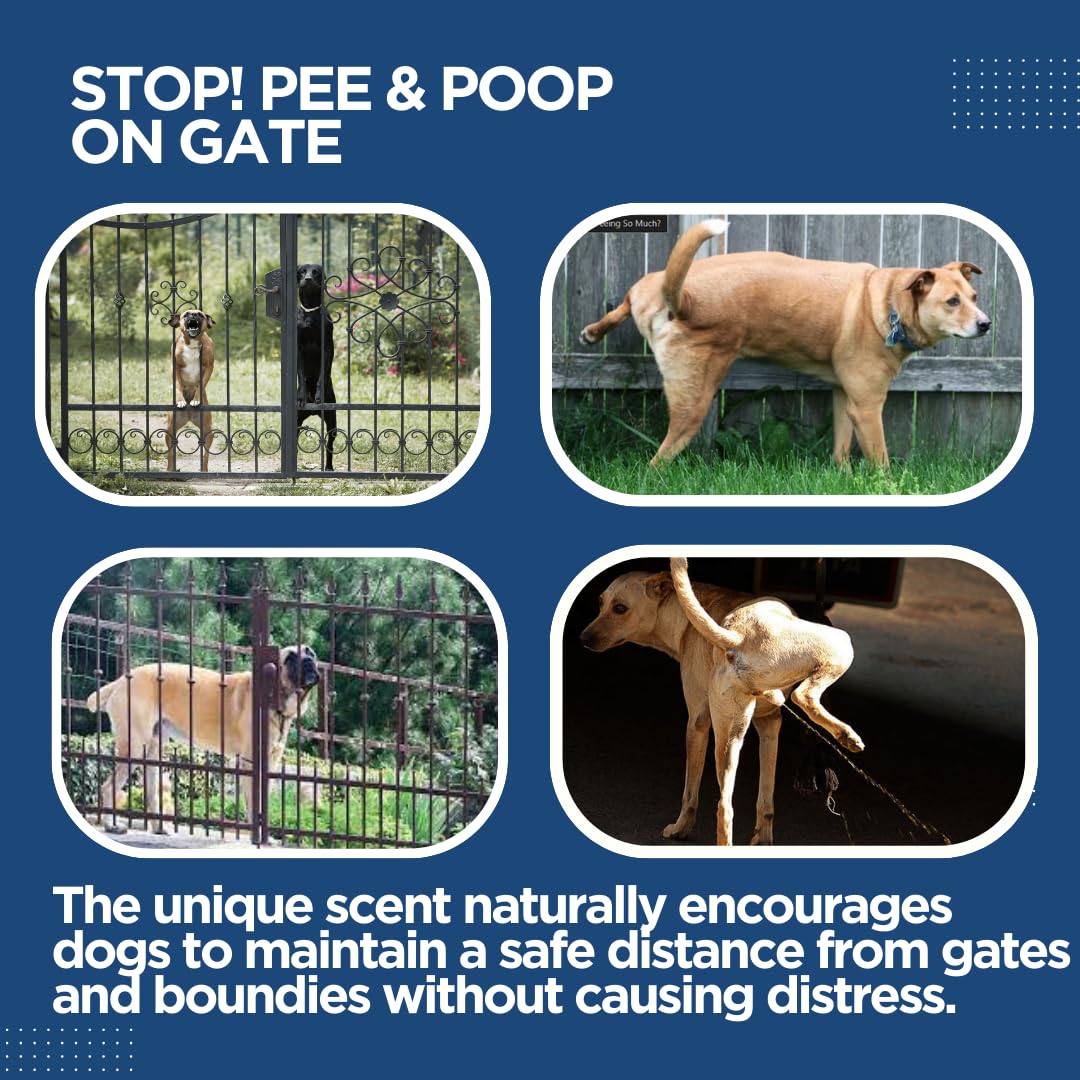 WTC Dog Repellent Pee & Poop Spray for Home's Main Gates, boundies or Yards. | Protect Your Home Entrance Clean and Free from Dog Waste (500 ML) 1