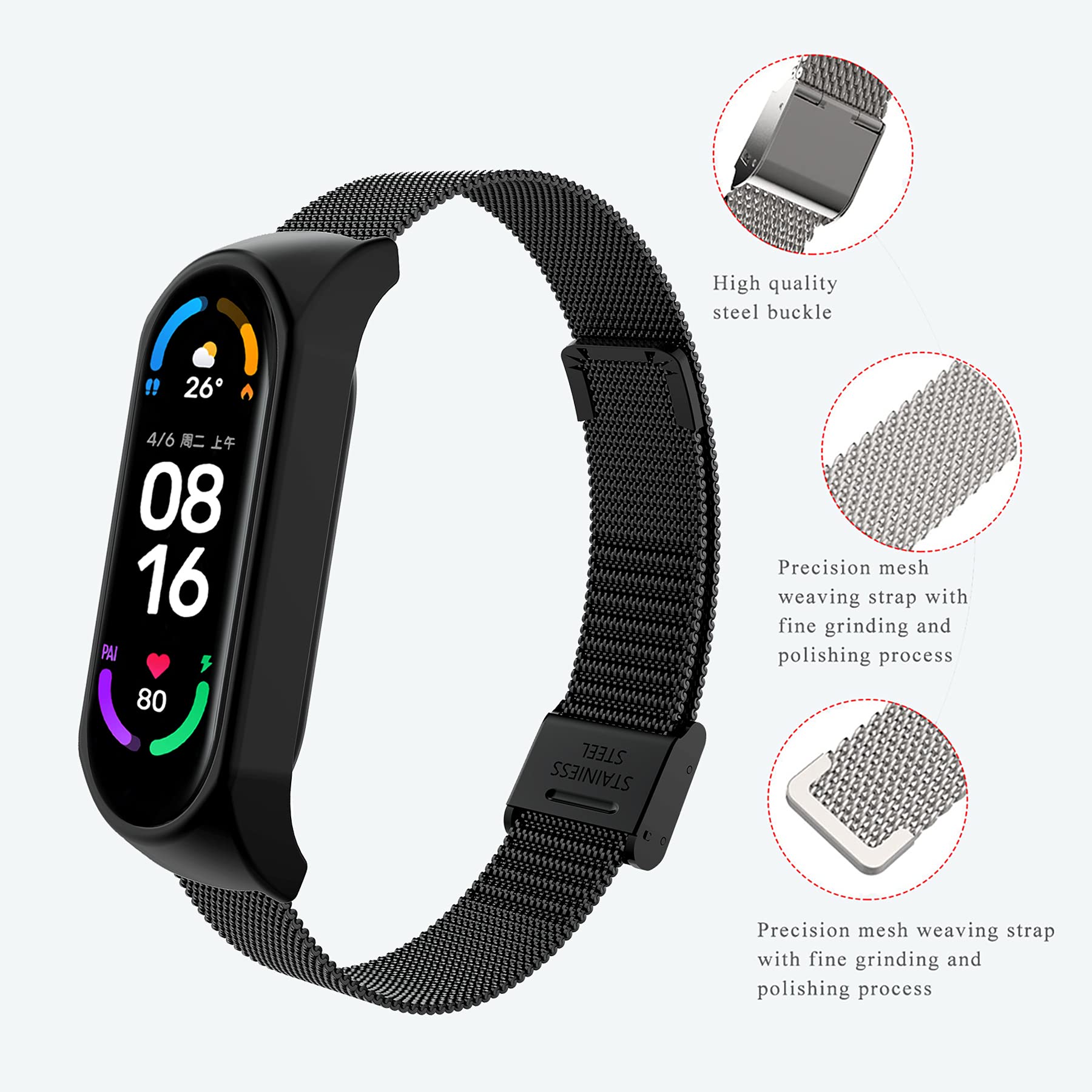 Cinturini Di Ricambio Per Xiaomi Mi Band 6,Cinturino Per - Foto 7