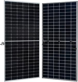 WAAREE 585 Watt N-Type Bifacial Solar Panel High-Efficiency Mono PERC Half-Cut Technology BIS & IEC Certified Framed Dual Glass Bifacial Module 30 Years Output Warranty Pack of 2 1170 WATT