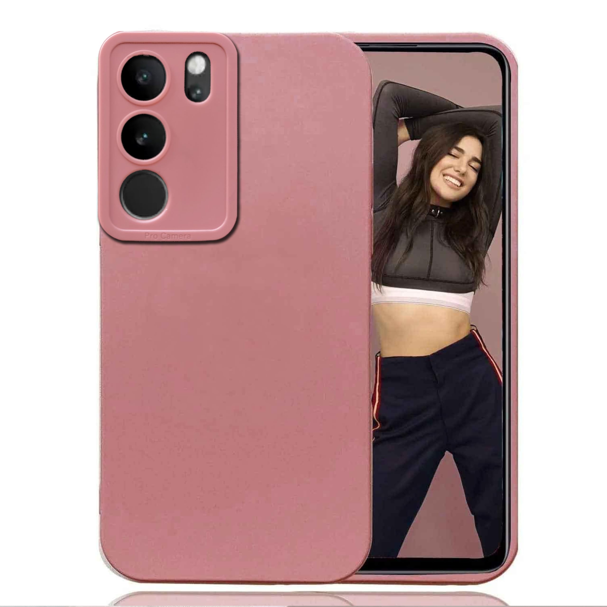 KC Back Cover for Vivo V29 5G & Vivo V29 Pro 5G - Shockproof Soft Bumper Silicone Case with Camera Protection (Pink) (B0CNZY5644) Amazon Price History, Amazon Price Tracker