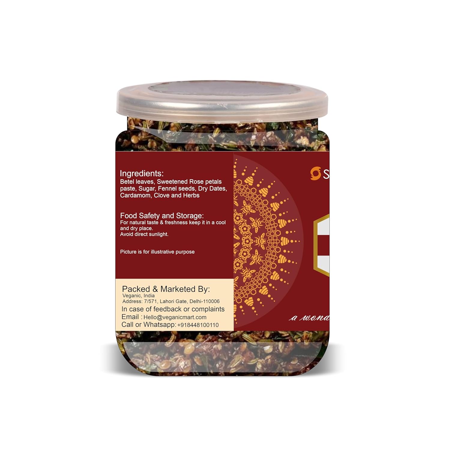 SPICE ORIGIN Banarasi Meetha Mouth Freshener 300 Gram Airtight Container
