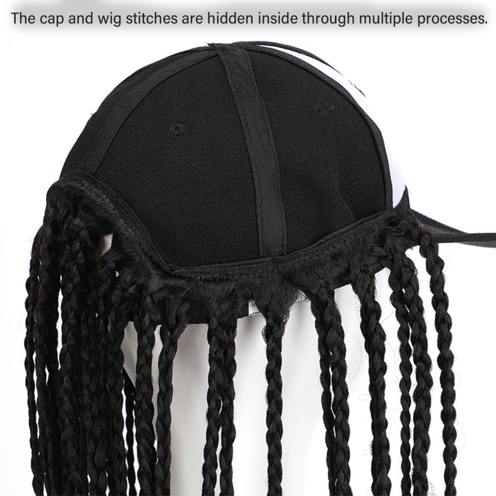 Amazon.com : ZBYXPP Baseball Hat Wig, 3X Box Braids 20Inches Long