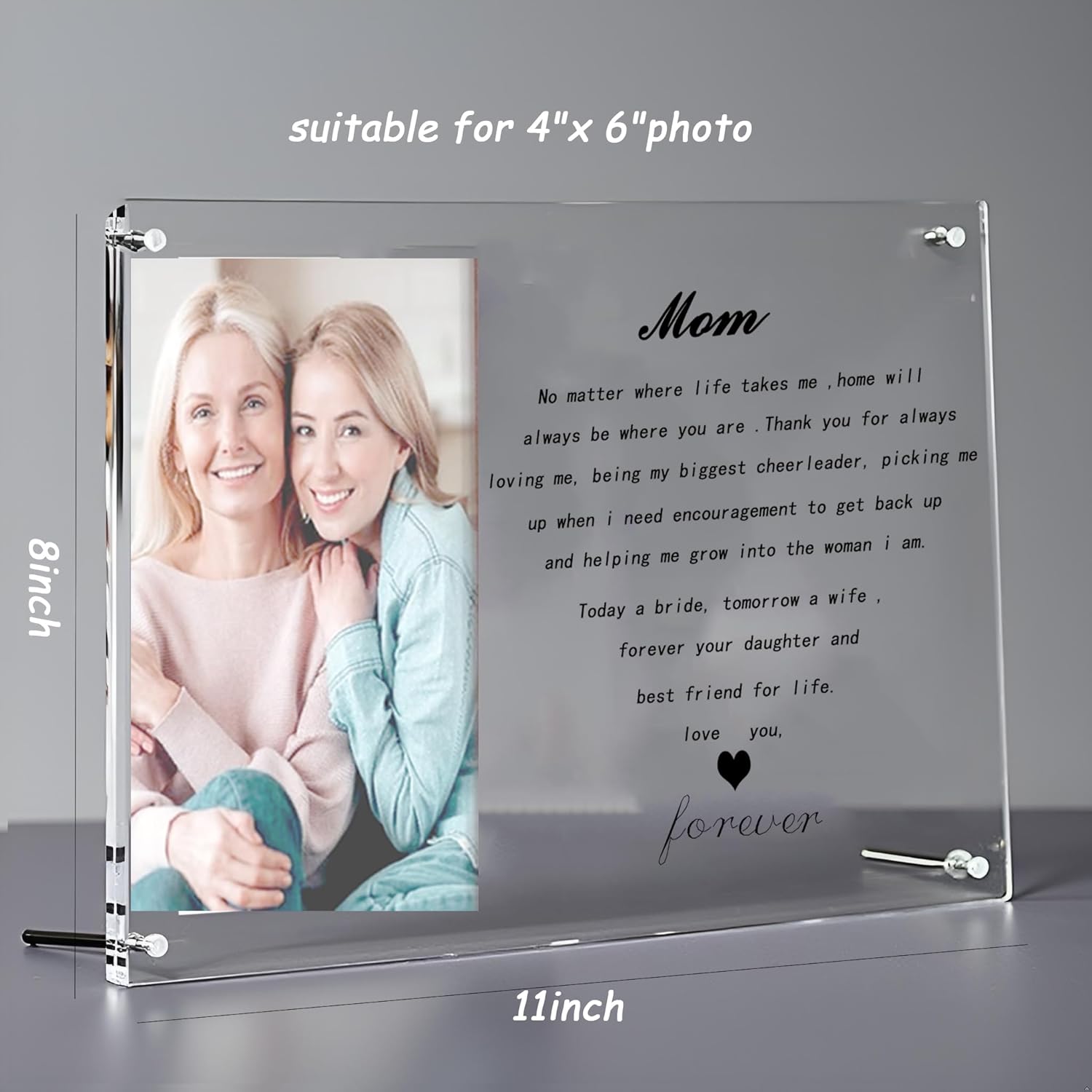 Gifts for Mom from Daughter Son, Birthday Gift for Momm Who has Everything, To My Mom Gifts for Mother's Day Picture Frame, Present for Mother on Christmas Valentine - Image 2