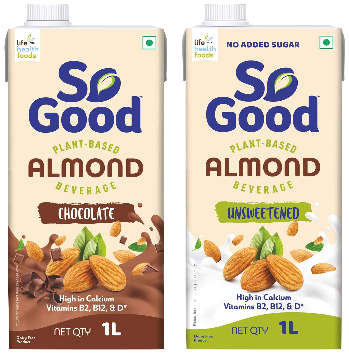 So Good Almond Milk 1000 Ml & Almond Chocolate Plant Based Beverage 1000Ml T.P (Vegan/Milk Alternative) (B0B8ZBNB7F) Amazon Price History, Amazon Price Tracker