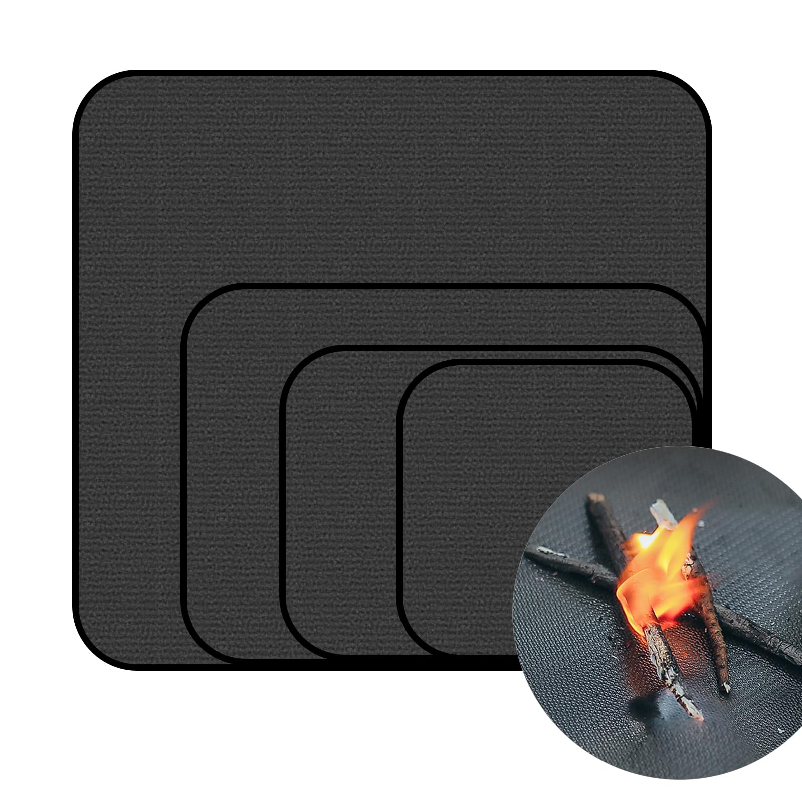 Tapis ignifuge tapis barbecue tapis de foyer pour terrasse tapis ignifuge pour gril ou cheminée