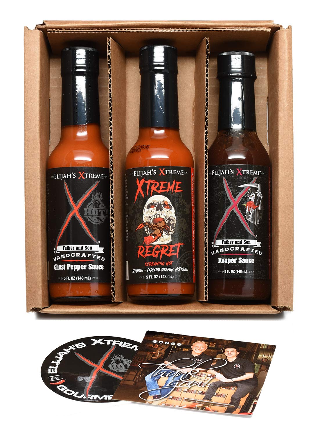 World's Hottest Hot Sauce Gift Set, Elijah's Xtreme Award Winning Hot