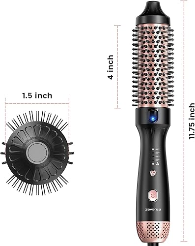 Miniatura 8 de zavarea Cepillo térmico, 1.5 pulgadas, calentador de cepillo redondo, de cerámica de iones negativos de 2,624.7 ft para menos daño al