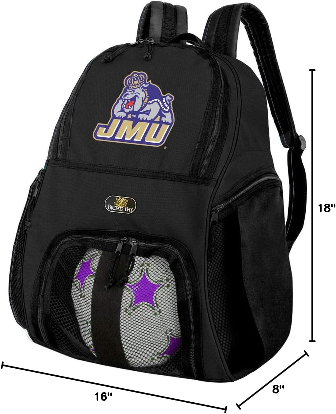 Broad Bay James Madison University Soccer Backpack or JMU Volleyball Bag