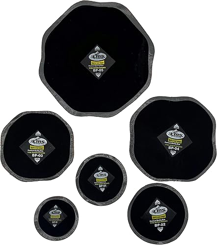 Miniatura 3 de Parches de reparación de neumáticos reforzados resistentes LMS BP-04 (5 x 5 pulgadas)