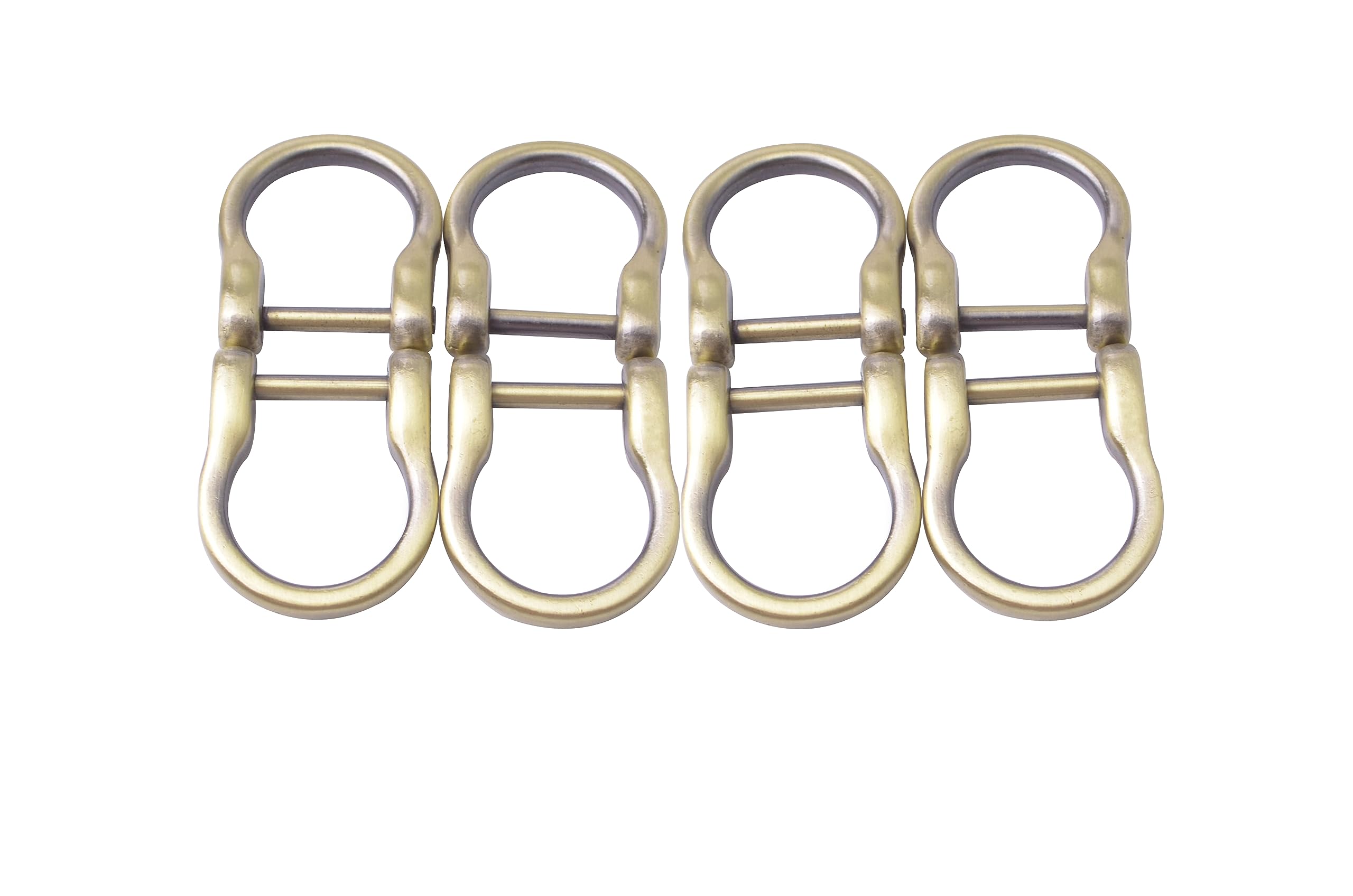 Bobeey D-Rings Screw in Shackle Semicircle D Ring DIY Leather Craft Accessories Removable D Rings BBC6