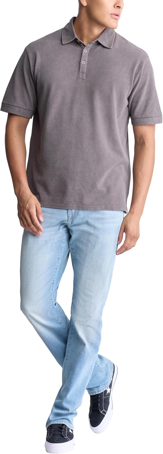 Buffalo David Bitton Mens Short Sleeve Light Weight Pique Polo - Image 4
