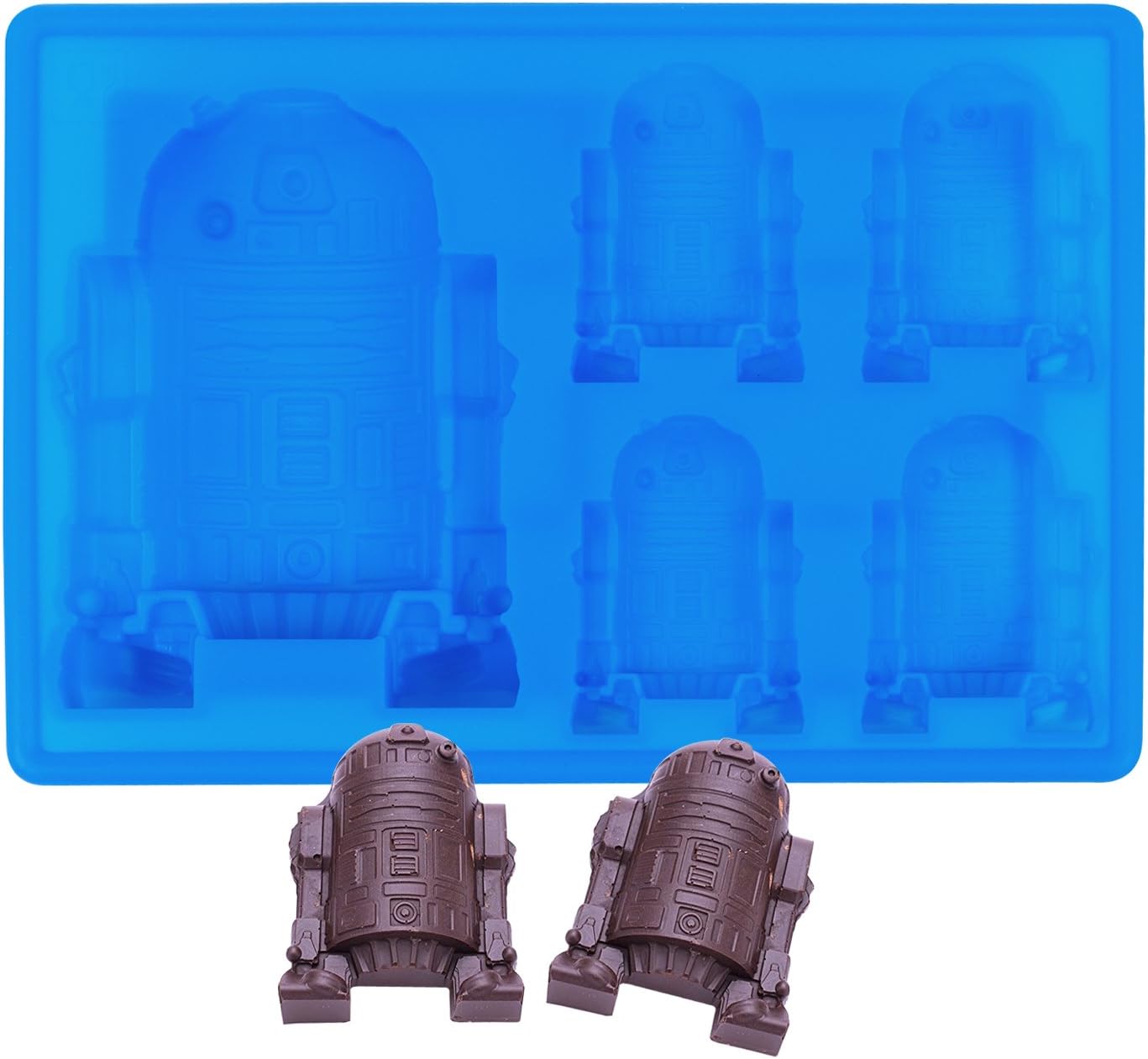 Pepperla Silicone Ice Mould Cube Ice Tray for Star Wars Lovers or Party Theme (R2-D2)…