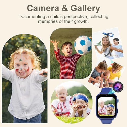 Miniatura 6 de Reloj inteligente para niños y niñas con rastreador GPS, llamadas 4G LTE y seguimiento de ubicación en tiempo real, reloj para niños con video chat,