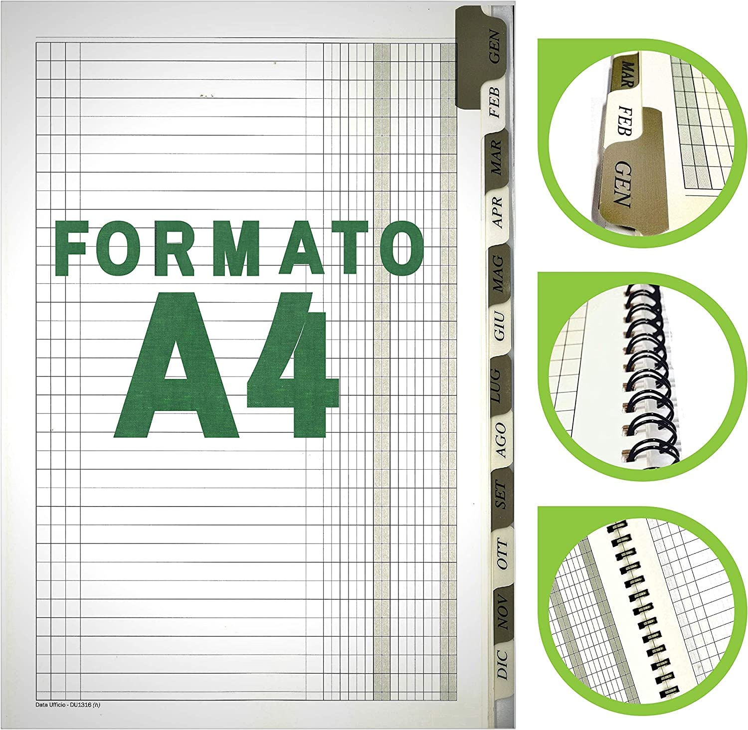 Registro Scadenziario A4, Pagamenti Mensile 12 mesi (1)