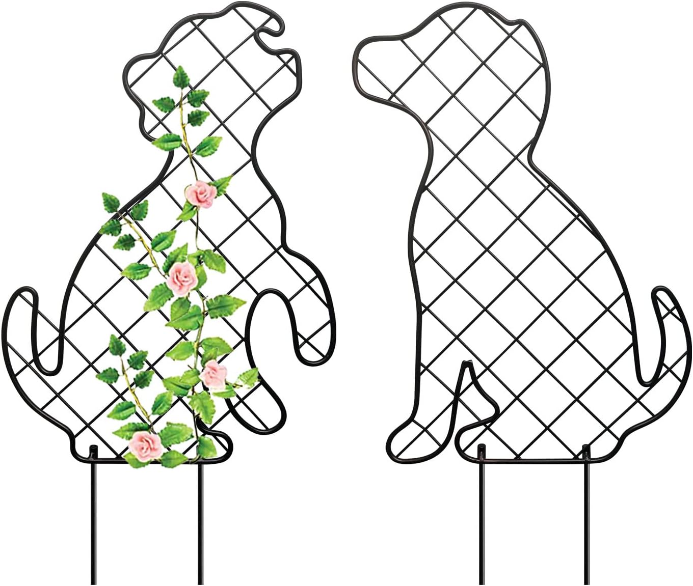 Hokfirm Garden Trellis for Climbing Plants Decorative Metal