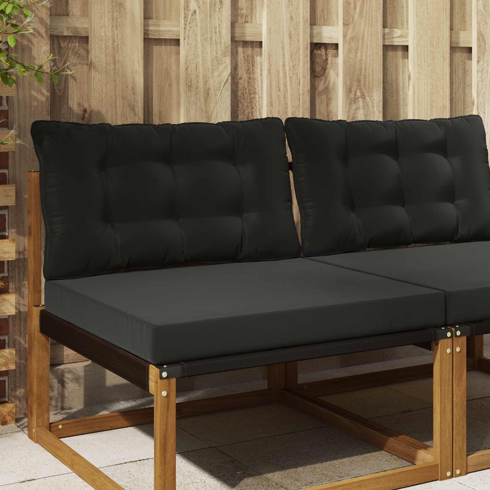 Coussins de canapé pour extérieur polyester imperméable chaise jardin lot de 2