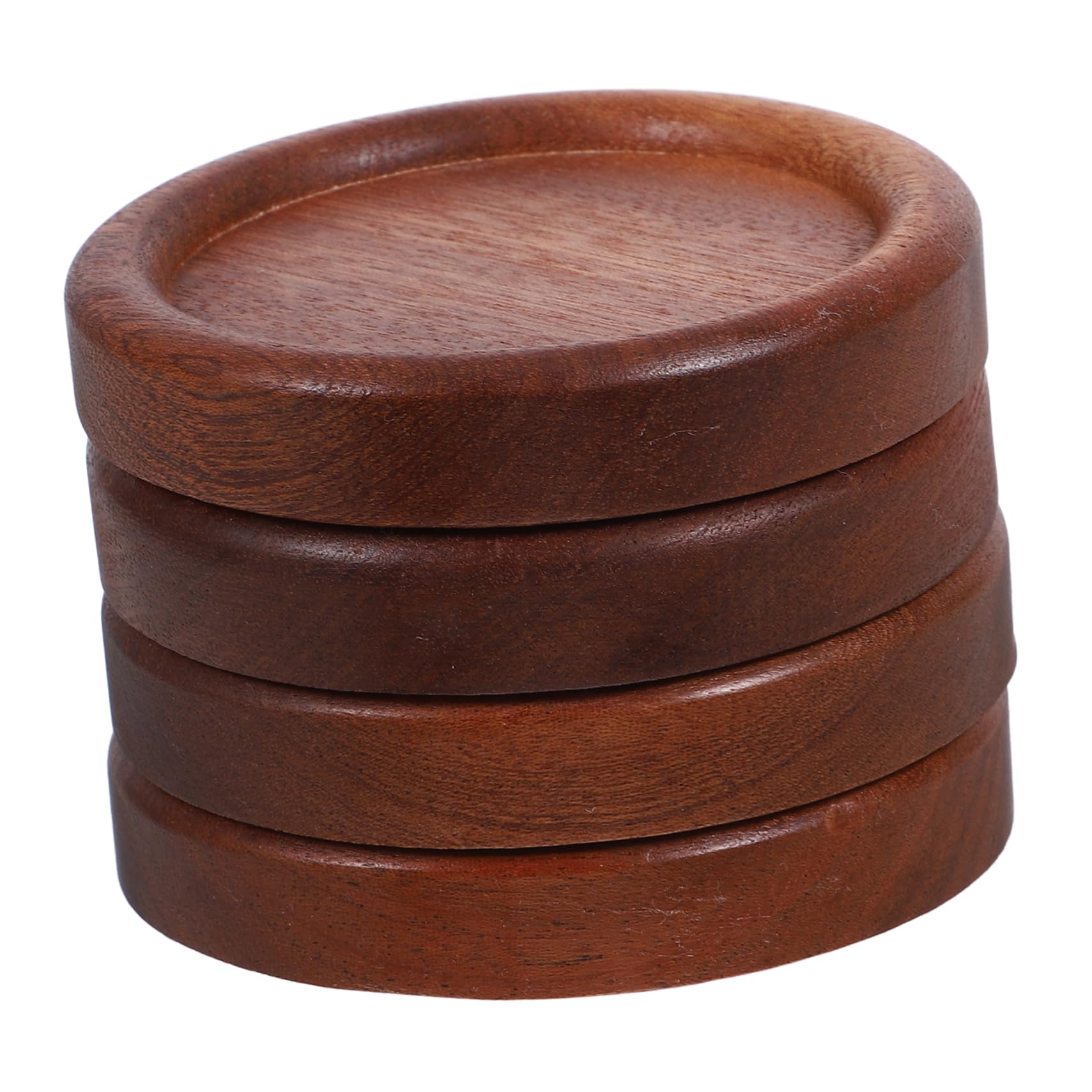20 Pcs Dessous De Verre Rétro en Bois Massif sous-Verres en Bois pour La Maison Dessous De Verre Tapis De Tasse en De Tasse Anti-Brûlure De Tasse À La Maison