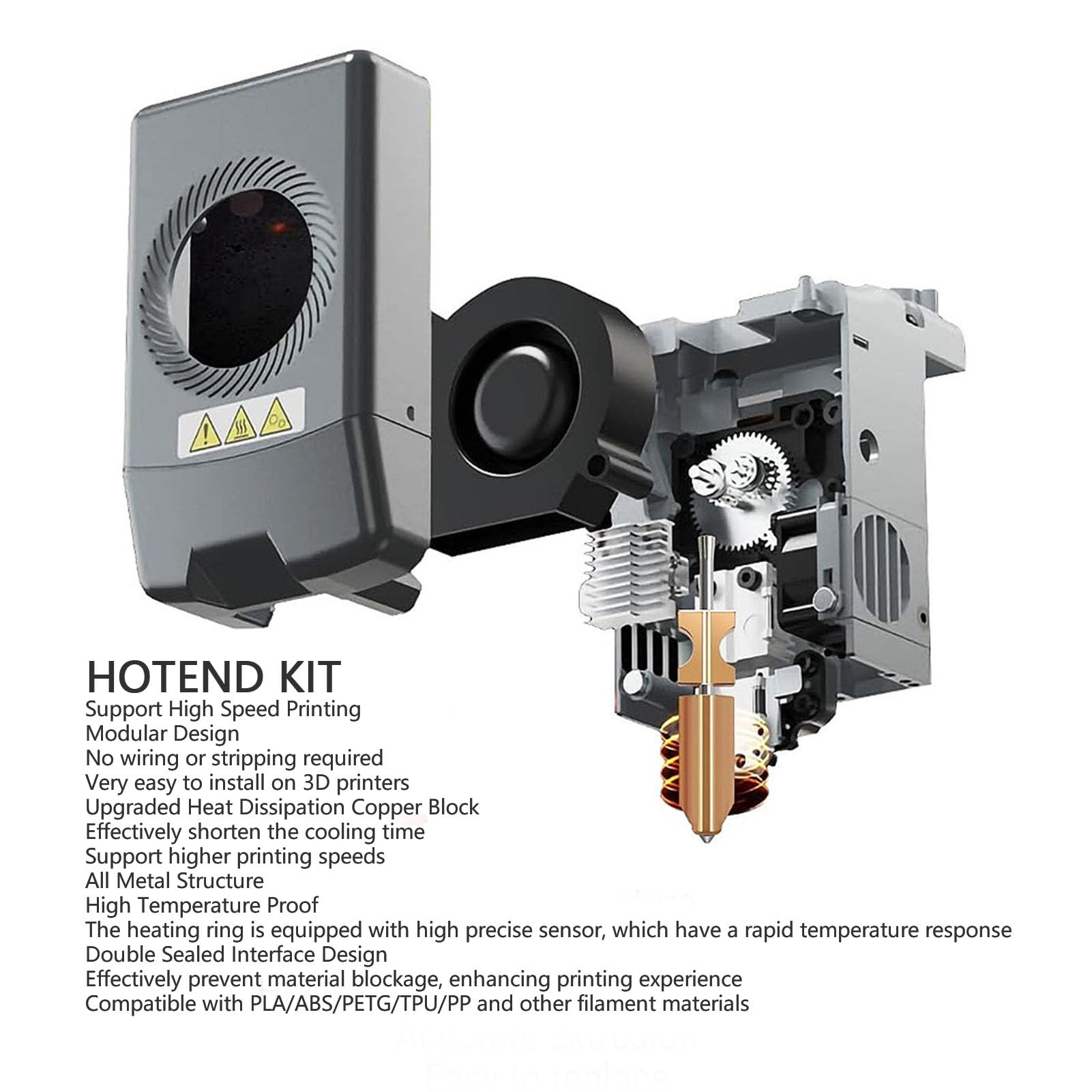 4 szt. Dysza ze stali hartowanej pasująca do drukarki 3D AD5X szybko odłączane dysze Hotend 0.25MM 0.4MM 0.6MM 0.8MM