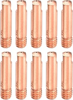 HARFINGTON 10pcs MIG Welding Gun Contact Tip 0.030″ Copper MIG Welder Contact Tips Welding Gun Replacement Accessories for MB-15AK MIG Welding Torch
