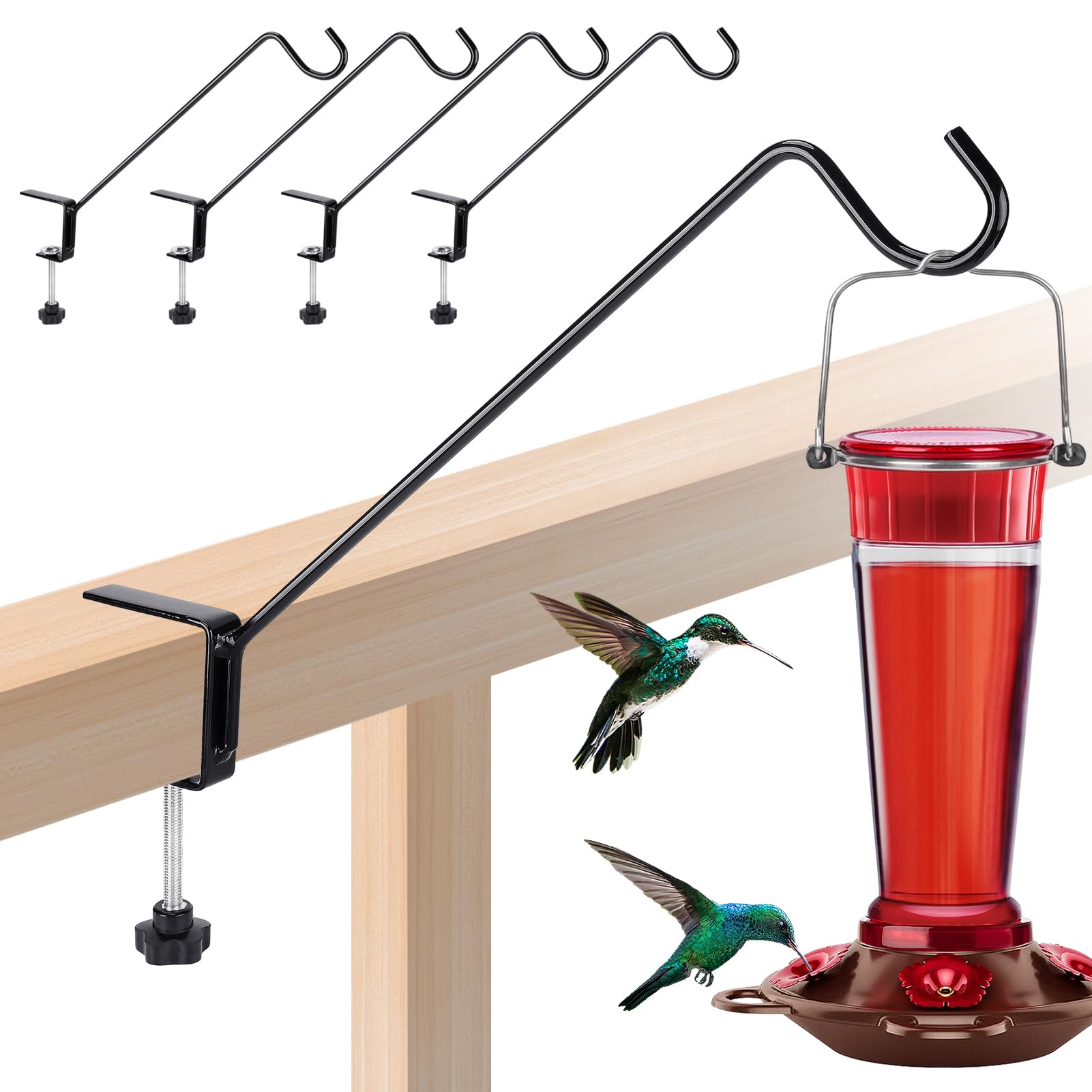 Vogelfutterstation Für Geländer - Klemmbare Outdoor-Halterung Für Deck & Balkon