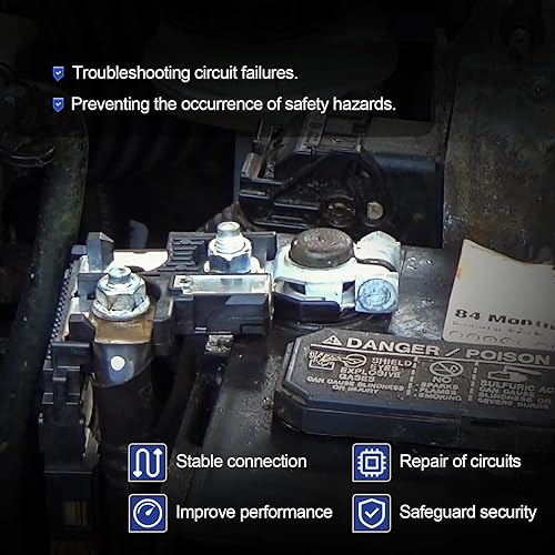 Miniatura 3 de 24380-79915 Portafusibles de Batería Positivo con Conector de Terminal de Batería para Nissan 350Z 370Z Armada Cube GT-R Quest Sentra Titan